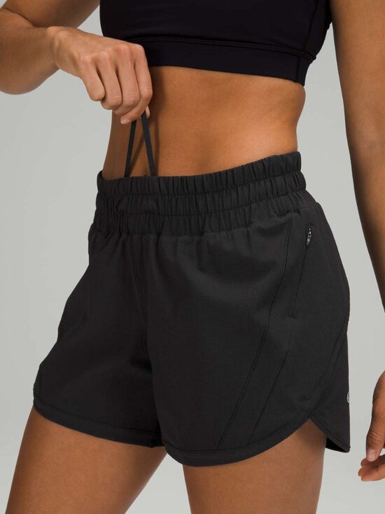 lululemon athletica Pants - Lululemon Track That Mid-Rise Lined Short 5" Black size 8